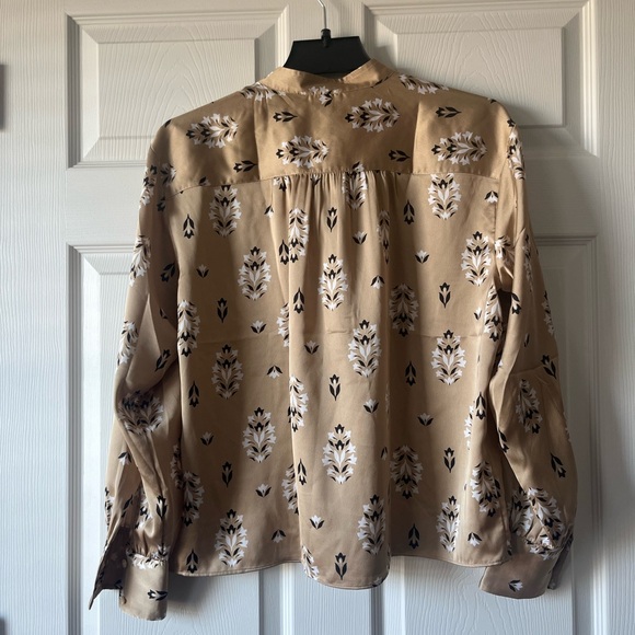 Ann Taylor Beige Floral Blouse - Picture 2 of 6